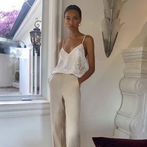 Aritzia Babaton Everly Camisole in XS Whitecap Grey / Ochre